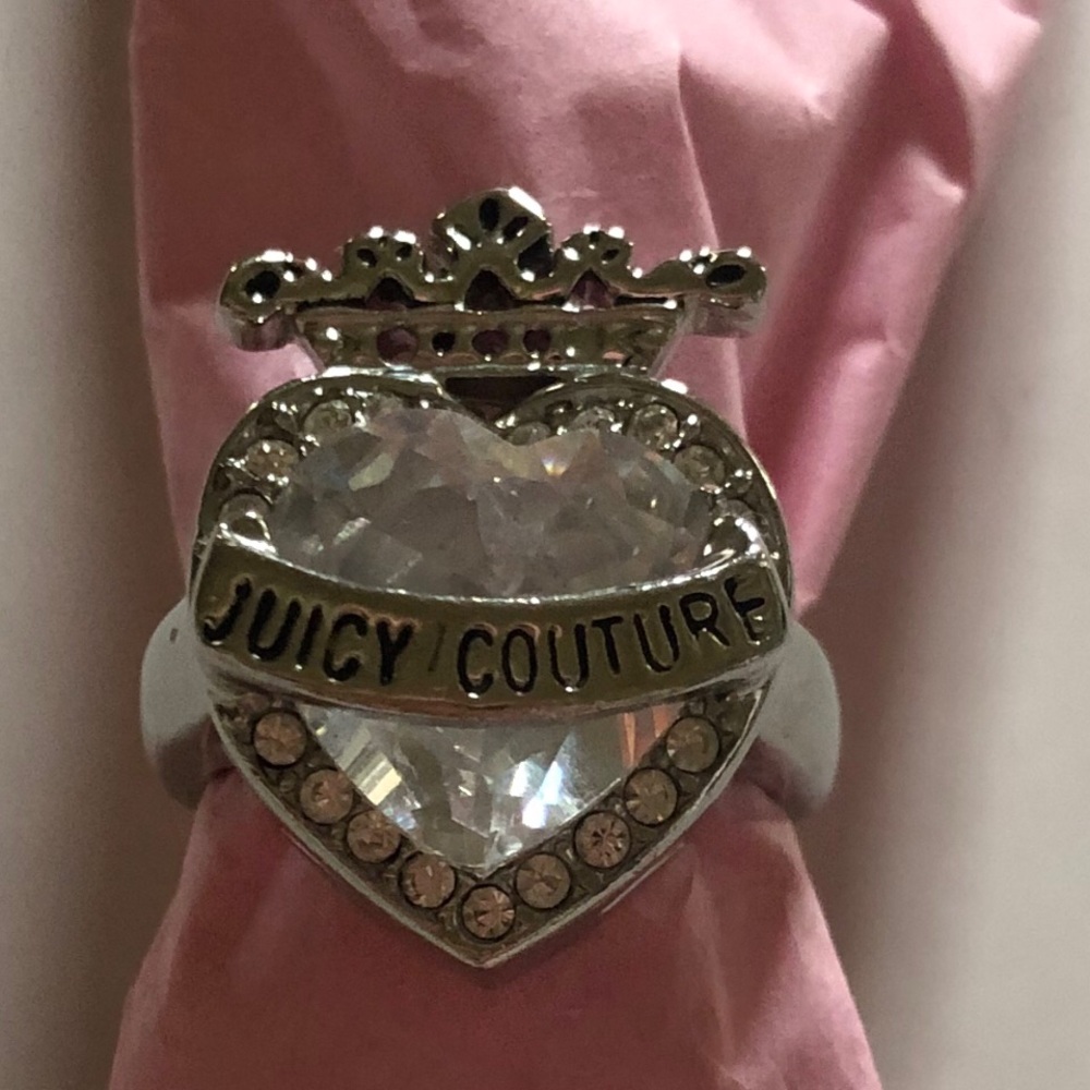 Vintage Juicy Couture Silver Heart Ring